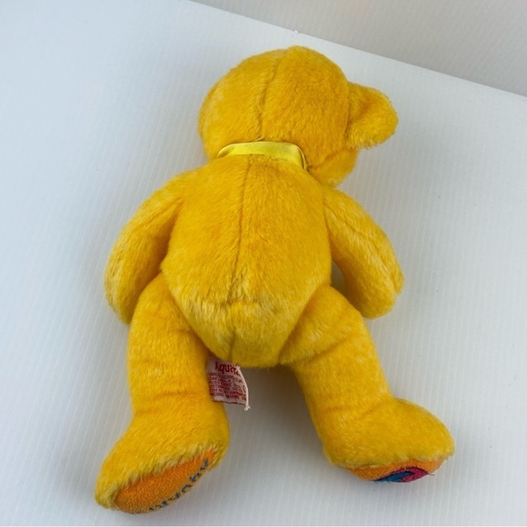 Russ Aquarius Bear Plush 7 inch Seated Yellow Teddy Bear - Picture 5 of 12